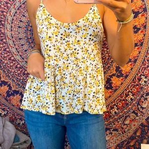 American Eagle Floral Tank Top
